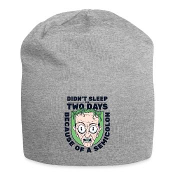 Didn't Sleep For Two Days Semicolon Developer - Jersey-Beanie - Grau meliert - Vorne