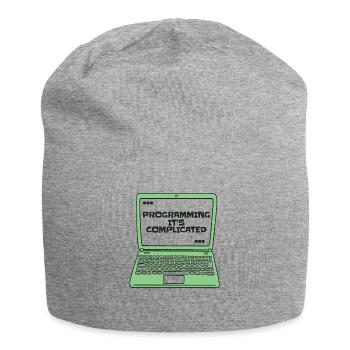 Programming It's Complicated Developer Coder - Jersey-Beanie - Grau meliert - Vorne