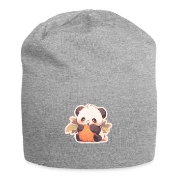 Panda Pandas Pandabären Baby Panda Tiere - Jersey-Beanie - Grau meliert - Vorne
