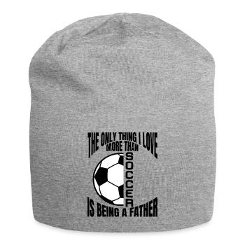 Fußballmannschaft Fußballspieler Fußballdesign - Jersey-Beanie - Grau meliert - Vorne