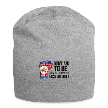 North Korean Pride North Korea Flag Grown North - Jersey Beanie - heather grey - Front