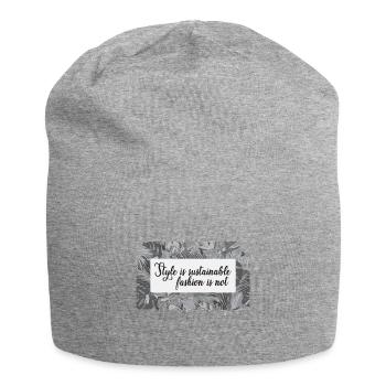 Le style est une mode durable pas - Bonnet en jersey - gris chiné - Devant