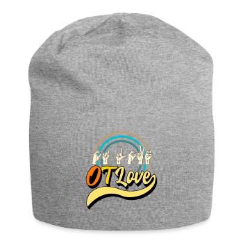 Occupational Therapy Shirt, OT Love 3 Tee, OT - Jersey Beanie - heather grey - Front