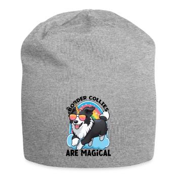 Border Collies Are Magical - Jersey Beanie - heather grey - Front
