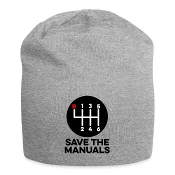 Save The Manuals 3 Pedals Classic Cars Manual - Jersey Beanie - heather grey - Front