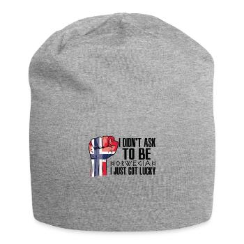 Fierté norvégienne Drapeau norvégien cultivé - Bonnet en jersey - gris chiné - Devant
