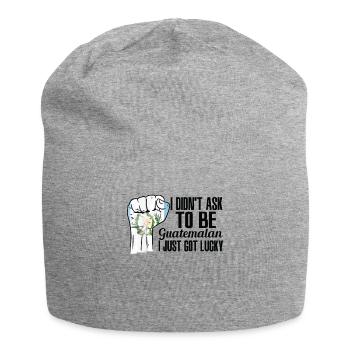 Guatemalan Pride Guatemala Flag Grown Guatemalan - Jersey Beanie - heather grey - Front