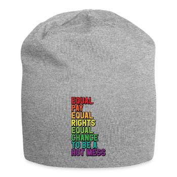 Feminismus Feminismus Frauen Gleichberechtigung - Jersey-Beanie - Grau meliert - Vorne