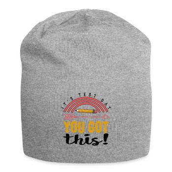 Chemise du jour du test, c’est le jour du test vous l’avez compris! Té - Bonnet en jersey - gris chiné - Devant