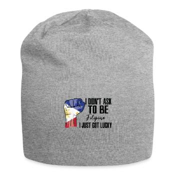 Fierté philippine Drapeau philippin Racines philippines cultivées - Bonnet en jersey - gris chiné - Devant