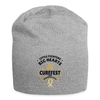 CureFest 2023 CureFest für Kinderkrebspatienten - Jersey-Beanie - Grau meliert - Vorne