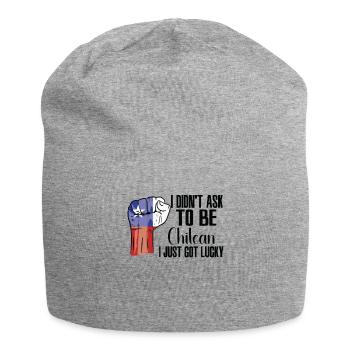 Chilean Pride Chile Flag Grown Chilean Roots - Jersey Beanie - heather grey - Front