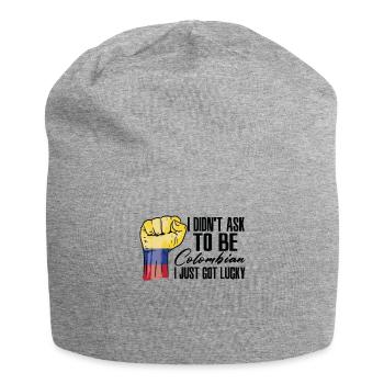 Kolumbianischer Stolz Kolumbianische Flagge - Jersey-Beanie - Grau meliert - Vorne