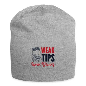 Conseils faibles Boissons faibles Barman Barman - Bonnet en jersey - gris chiné - Devant
