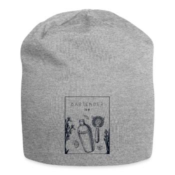 Bartender Chinese Hanzi Barmann Bartender Bardame - Jersey-Beanie - Grau meliert - Vorne