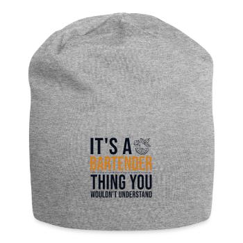 It's a Bartender Thing Barmann Bartender Bardame - Jersey-Beanie - Grau meliert - Vorne