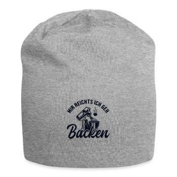 Mir reichts ich geh Backen Hobbybäcker Bäckerei - Jersey-Beanie - Grau meliert - Vorne