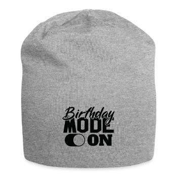 Birthday Mode On Fun Celebration - Jersey Beanie - heather grey - Front