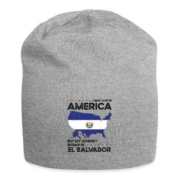 Salvadorian American Patriot États-Unis - Bonnet en jersey - gris chiné - Devant