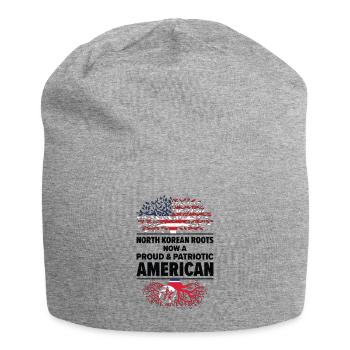 Nordkorea Amerikanischer Patriot USA Gewachsen - Jersey-Beanie - Grau meliert - Vorne