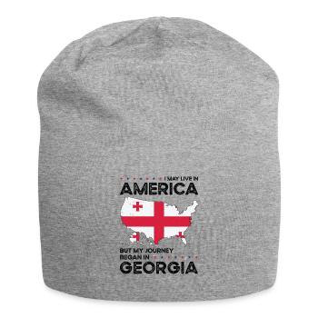 Georgischer amerikanischer Patriot USA Gewachsen - Jersey-Beanie - Grau meliert - Vorne