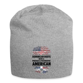 Dominikanische amerikanische Patriotin USA - Jersey-Beanie - Grau meliert - Vorne