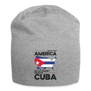 Kubanischer amerikanischer Patriot USA - Jersey-Beanie - Grau meliert - Vorne