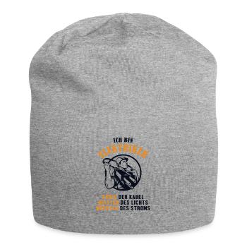 Ich bin Elektriker Elektrotechniker Elektroniker - Jersey-Beanie - Grau meliert - Vorne