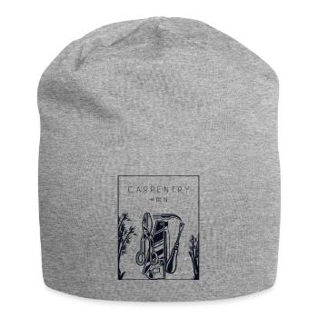Carpenter Chinese Hanzi Carpenter Wood Mechanic - Jersey Beanie - heather grey - Front
