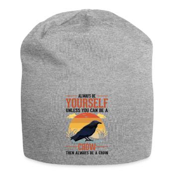 Crow, Raven, Crow, Crow Husbandry, Crow Breeder - Jersey Beanie - heather grey - Front