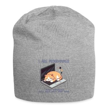 Ich bin Programmierer, fette schlafende Katze - Jersey-Beanie - Grau meliert - Vorne