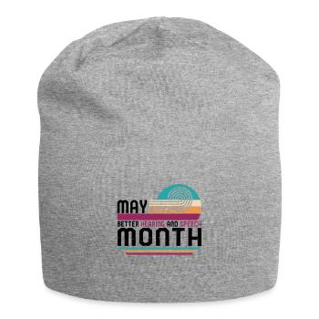 Chemise d’orthophoniste, peut mieux entendre et - Bonnet en jersey - gris chiné - Devant