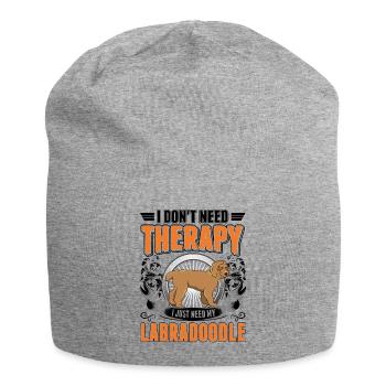 Labradoodle Therapy - Jersey Beanie - heather grey - Front