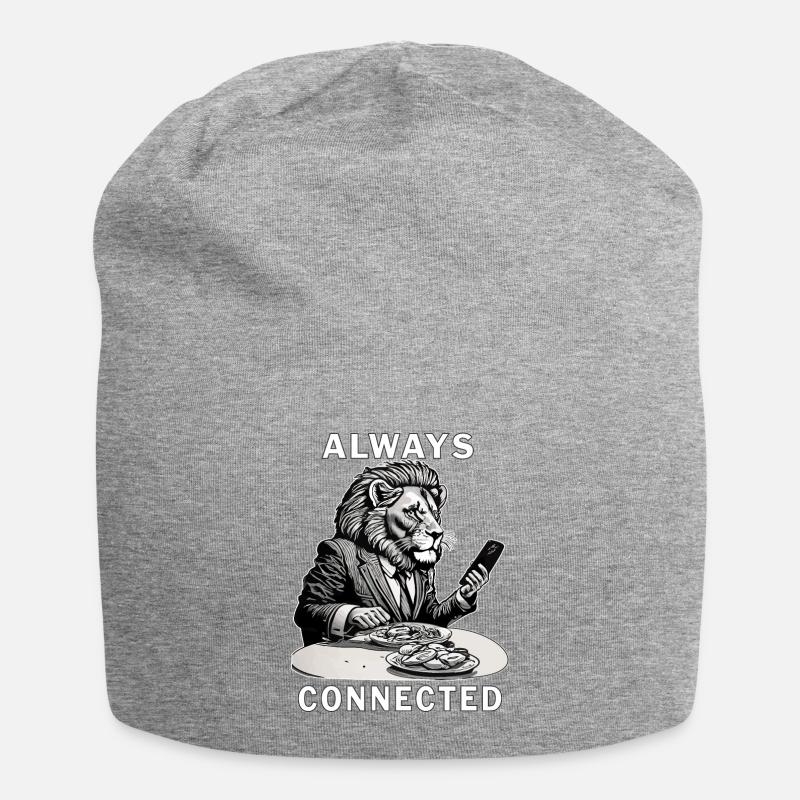 LEOWE SMARTPHONE TOUJOURS CONNECTÉ - Bonnet en jersey - gris chiné