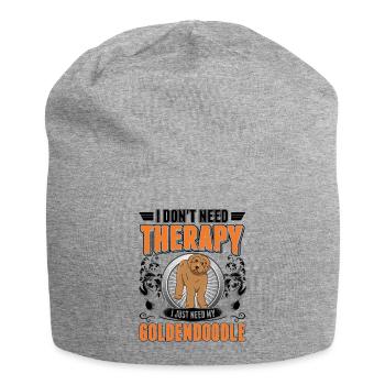 Goldendoodle Therapie - Jersey-Beanie - Grau meliert - Vorne