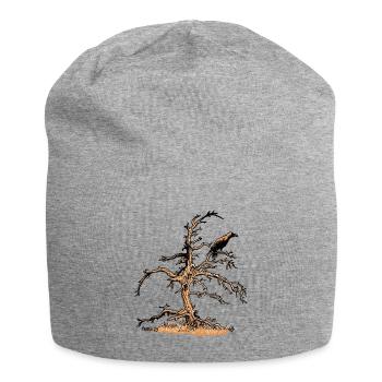 Pin et Corbeau - Bonnet en jersey - gris chiné - Devant