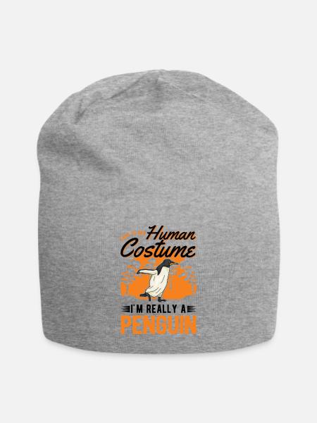 Pinguin Human Costume Penguin - Jersey-Beanie - Grau meliert