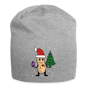 Père Noël cacahuète Père Noël noix enfants - Bonnet en jersey - gris chiné - Devant