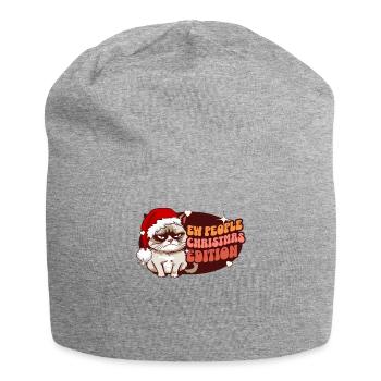 Ew People Christmas Edition: Angry Cat Women Funny - Jersey-Beanie - Grau meliert - Vorne