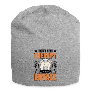 Kuvasz Therapie Ungarischer Hund - Jersey-Beanie - Grau meliert - Vorne
