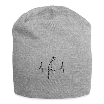 Sylt Skyline Nordsee Herzschlag Nordfriesen Sylter - Jersey-Beanie - Grau meliert - Vorne