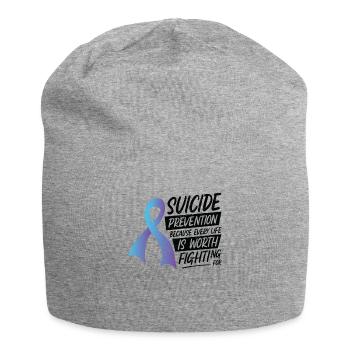 Woche zur Unterstützung der psychischen - Jersey-Beanie - Grau meliert - Vorne