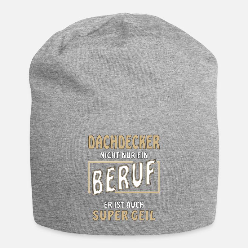 DACHDECKER NICHT NUR EIN BERUF - Jersey-Beanie - Grau meliert