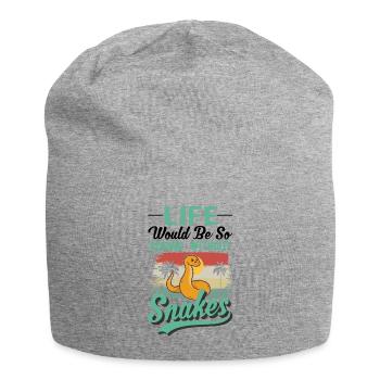 Schlangen Besitzer Schlangenliebhaber - Jersey-Beanie - Grau meliert - Vorne