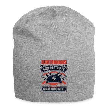 Have To Strip To Make Ends Meet Electrical Engineer - Jersey Beanie - heather grey - Front