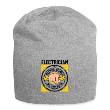 Plus rien ne me choque Électricien - Bonnet en jersey - gris chiné - Devant