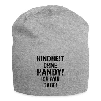 Kindheit Ohne Handy Ich War Dabei 90er Jahre - Jersey-Beanie - Grau meliert - Vorne