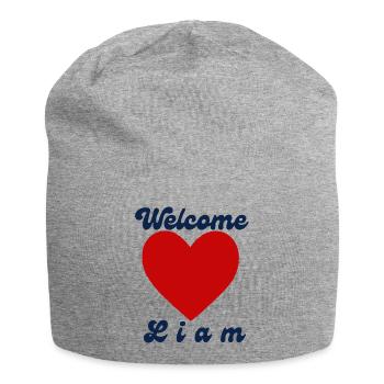 Welcome Liam - Jersey-Beanie - Grau meliert - Vorne