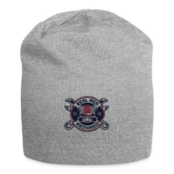 Real Men Mechatronics Technician Car Mechanic Master Automotive - Jersey Beanie - heather grey - Front