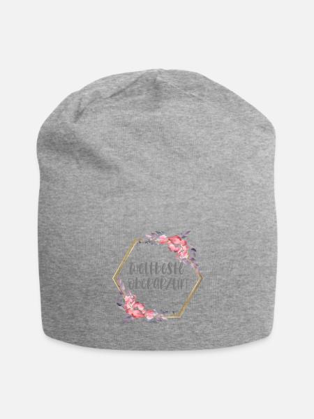 Oberärztin Ärztin Doktorin Beruf Geschenk - Jersey-Beanie - Grau meliert